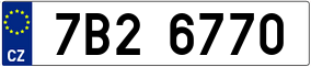 Trailer License Plate